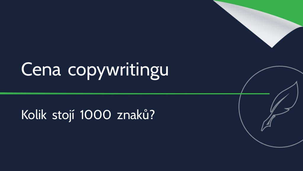 Cena copywritingu za 1000 znaků – kolik stojí texty?