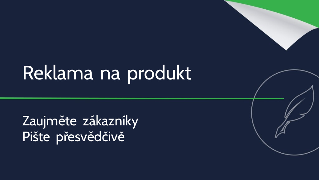 Jak napsat reklamu na produkt?